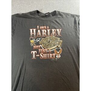 Vintage 3D Emblem Harley Davidson Shirt 3XL 80s Daytona Single Stitch Biker